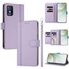 linsuyu Cover Compatible con TCL 403 4G,Compatible con Vodafone Smart M23 【Design a portafoglio due scomparti per carte】 Custodia per cellulare Purple