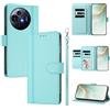 linsuyu Cover Compatible con TCL 50 Nxtpaper / 50 Pro NXTpaper,Compatible con TCL P10 【Design a portafoglio due scomparti per carte】 Custodia per cellulare Mint