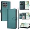 linsuyu Cover Compatible con Motorola Moto G67 Power / G57 Power / G100 2025 / G100S 2025 【Design a portafoglio due scomparti per carte】 Custodia per cellulare Green