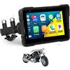 CAMECHO CarPlay Wireless per Moto Navigatore GPS con Design Antiriflesso e Comandi Fisici/Bluetooth / IP67, Schermo Tattile HD da 5 Pollici Impermeabile per Moto con Android Auto e TPMS