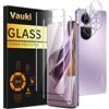 Vauki Vetro Temperato per OPPO Reno 10 5G/ Reno 10 Pro 5G, Pellicola | [2+2 Pezzi] Protettiva Protezione Obiettivo Fotocamera, Anti-impronte 9H HD Vetro Temperato Film Senza Bolle Vetrino Schermo