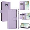 linsuyu Cover Compatible con Nokia C10 / C20 【Design a portafoglio due scomparti per carte】 Custodia per cellulare Purple