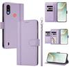 linsuyu Cover Compatible con Motorola Moto E7 Power 2021 / E7i Power 【Design a portafoglio due scomparti per carte】 Custodia per cellulare Purple