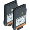 vhbw 2x batteria compatibile con Hyt/Hytera PD502, PD560 UL913, PD506, PD505, PD502i-UL, PD500 UL913 radio (1500mAh, 7,4V, Li-Ion)