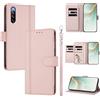 linsuyu Cover Compatible con Sony Xperia 10 V 2023 【Design a portafoglio due scomparti per carte】 Custodia per cellulare Pink