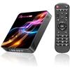 GREVA 8K Android 14.0 TV Box 2026, 8K Android Box 4 GB RAM 64 GB ROM Smart TV Box RK3528 unterstützt Chipsatz 2,4 GHz/5,0 GHz Dual WiFi6 HDR10 BT5.0 USB3.0 Ethernet LAN 3D HD Internet TV Box Bluetooth