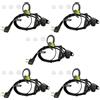 HYSHIKRA Cuffia walkie talkie a 2 pin con microfono e PTT