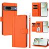 linsuyu Cover Compatible con Google Pixel 7 【Design a portafoglio due scomparti per carte】 Custodia per cellulare Orange