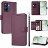 linsuyu Cover Compatible con Realme C33 2022/2023 【Design a portafoglio due scomparti per carte】 Custodia per cellulare Violet