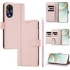 linsuyu Cover Compatible con Oppo A78 4G 【Design a portafoglio due scomparti per carte】 Custodia per cellulare Pink