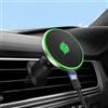 Astriva MagSafe - Supporto per cellulare da auto con funzione di ricarica, 15 W, senza fili, per iPhone 12-16 Pro/Max & Samsung, supporto magnetico per cellulare da auto, girevole a 360° e presa sicura (verde