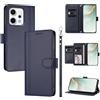 linsuyu Cover Compatible con Oppo Reno14 Pro 5G 【Design a portafoglio due scomparti per carte】 Custodia per cellulare Blue