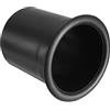 PATIKIL 75 x 89mm ABS Altoparlante Porta Tubo Subwoofer Basso Reflex Tubo Basso Scatola Sfiato,Nero 2pz