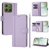 linsuyu Cover Compatible con Motorola Moto X70 Air 5G / Edge 70 5G 【Design a portafoglio due scomparti per carte】 Custodia per cellulare Purple