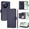 linsuyu Cover Compatible con TCL 50 Nxtpaper / 50 Pro NXTpaper,Compatible con TCL P10 【Design a portafoglio due scomparti per carte】 Custodia per cellulare Blue