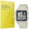 Blueshaweu 6 Pezzi Pellicola Compatibile per Ca-sio LF-20W watch, Pellicola Protettiva per LF-20W watch,Sensibile al Tatto,Senza Bolle,HD Trasparente TPU Film. (TPU)