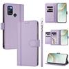 linsuyu Cover Compatible con Realme C17,Compatible con Realme 7i 4G RMX2103 【Design a portafoglio due scomparti per carte】 Custodia per cellulare Purple