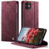 Cracedily Cover per iPhone 12 Mini Case, Libro Custodia Portafoglio Premium Pelle PU, Slot Scheda, RFID Shieldon, Chiusura Magnetico Aletta Antiurto Case Custodia per Apple 12 Mini, Rosso