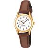 Casio ltp1094q-7b9 LTP1094Q-7B9 - Orologio da polso da donna, cinturino in pelle colore marrone