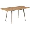 Vicco tavolo da pranzo allungabile Beaver Rovere dorato/Grigio 120-160x80cm