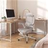 SIHOO B300 Pro Sedia Ergonómica Ufficio Poggiapiedi Supporto Lombare 4 Vie | Braccioli 6D, Schienale Regolabile in Altezza, Profondità Seduta Regolabile, Poggiatesta 3D, Lunghe Sessioni di Lavoro,Bianco