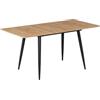 Vicco tavolo da pranzo allungabile Beaver Rovere dorato/Nero 120-160x80 cm