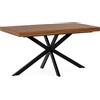HOMN LIVING Tavolo da Pranzo allungabile Genova Effetto Noce, 140-180 cm (Lunghezza), 80 cm (profondità), 75 cm (Altezza)