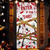 Shyllin Halloween Copriporta Decorazione,Scena del Crimine,180x90cm,Striscioni per Portico di Halloween, Tessuto Appeso all'Orrore, per Portico, Festa, Decorazione Murale