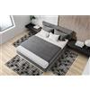 Confezioni Giuliana Tris Tappeto Camera scendiletto Stile Moderno Scacchi Nero cinigliato Jacquard Made in Italy
