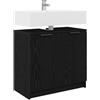SKTQYQO Mobile da Bagno Rovere Nero 64,5 x 33,5 x 59 cm