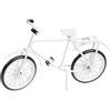 Hobbyfun, bicicletta in miniatura, 9,5 cm, colore: bianco
