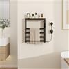 YU YUSING Scaldasalviette Elettrico Bagno, Asciugamani con Radiatore, Nero