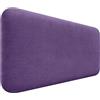 DHOME Testiera Imbottita Liscia Arrotondata in Tessuto Aqualine per Parete Acustica Testate Letto Fonoassorbenti Camera da Letto (Lilla, 80cm)