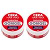 Gomgel Cera per Capelli Traslucida, Fissaggio Modellante 75 ML (Confezione da 2)