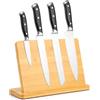 VINATO Porta Coltelli Magnetico Portacoltelli Magnetico in Bambù Porta Coltelli Cucina con Magnete Extra Forte Antiscivolo e Salvaspazio Portacoltelli da Cucina