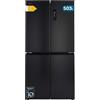 Cecotec Frigorifero 4 Porte Dark Total No Frost Bolero CoolMarket 4D 503 Dark E. 503L, Altezza 177,5x85,3 cm Larghezza, MetalFlexCooling, Compressore Inverter, Cassetto Temperatura e Umidità Variabile