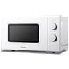 COMFEE' Forno a Microonde Bianco, 20 Litri, 700 W, 5 Livelli di Potenza, Funzione di Scongelamento Rapido, Timer Manuale, Design Compatto-CM-M202CC(WH)