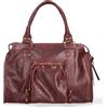 Gave Lux Borsa a Spalla Donna Vera Pelle Scamosciata Stampata