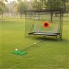 IdealHouse Rete per allenamento da golf, 370-280-240 cm, copertura per bersaglio | Telaio in acciaio verniciato a polvere di alta qualità, efficace riduzione del rumore sul pannello di bersaglio