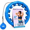 FIT ON FORM Smart Hula Fit Hoop per adulti - Infinity Exercise Hoola Hoop - Hoolahoop ponderato per donne - allenamento addominali Hoopfit - 24 nodi