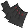 Robelle 3802-04-BLK - Pesi di copertura per piscina, confezione da 4, 0,6 x 0,6 m, colore: nero