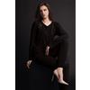 LORMAR PIGIAMA DONNA MANICA LUNGA SERAFINO COU654385 NERO