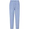El Búho Nocturno Pantaloni Pigiama Uomo Lungo - 100% Cotone Flanella Invernale Caldo o Popeline Traspirante - Tasche Vita Elastica Coulisse Patta Bottoni - 100% Cotone, Blu 8917, XL