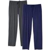 DAVID ARCHY Pigiama da Uomo 100% Cotone, Confortevole Pigiama Corto, Camicia da Notte a Due Pezzi da Uomo a Maniche Corte e Pantaloni con Tasche con Bottoni