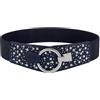 BlackButterfly Cintura Donna Borchie e Strass Anello, Blu notte, M