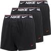 NIKE Boxer Ultra Comfort 3-Pack (IT, Testo, L, Regular, Regular, Nero)