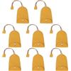PATIKIL Portachiavi Per Auto, 8 Pezzi Custodia Portachiavi In Pelle PU Astuccio Portachiavi Estraibile Con Fibbia Per Chiavi Di Auto Casa Ufficio, Giallo Limone