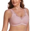 Ayigedu UK - Reggiseno da donna taglie forti, copertura completa, senza ferretto, non imbottito, in cotone