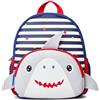 KingCheer Zaino per bambini per ragazzi e ragazze, design con animali carini, in morbido neoprene leggero, mini zaino per scuola materna per bambini, Squalo grigio, Pre-k-10.2H (Can't Fit Folder)