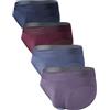 DAVID ARCHY Slip Boxer Uomo Modal con Patta Marsupio Separato Microfibra Multipack Mutande Funzione Doppie Tasche Intimo